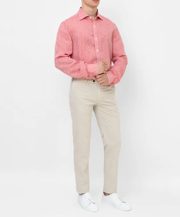 ISAIA Linen melange shirt