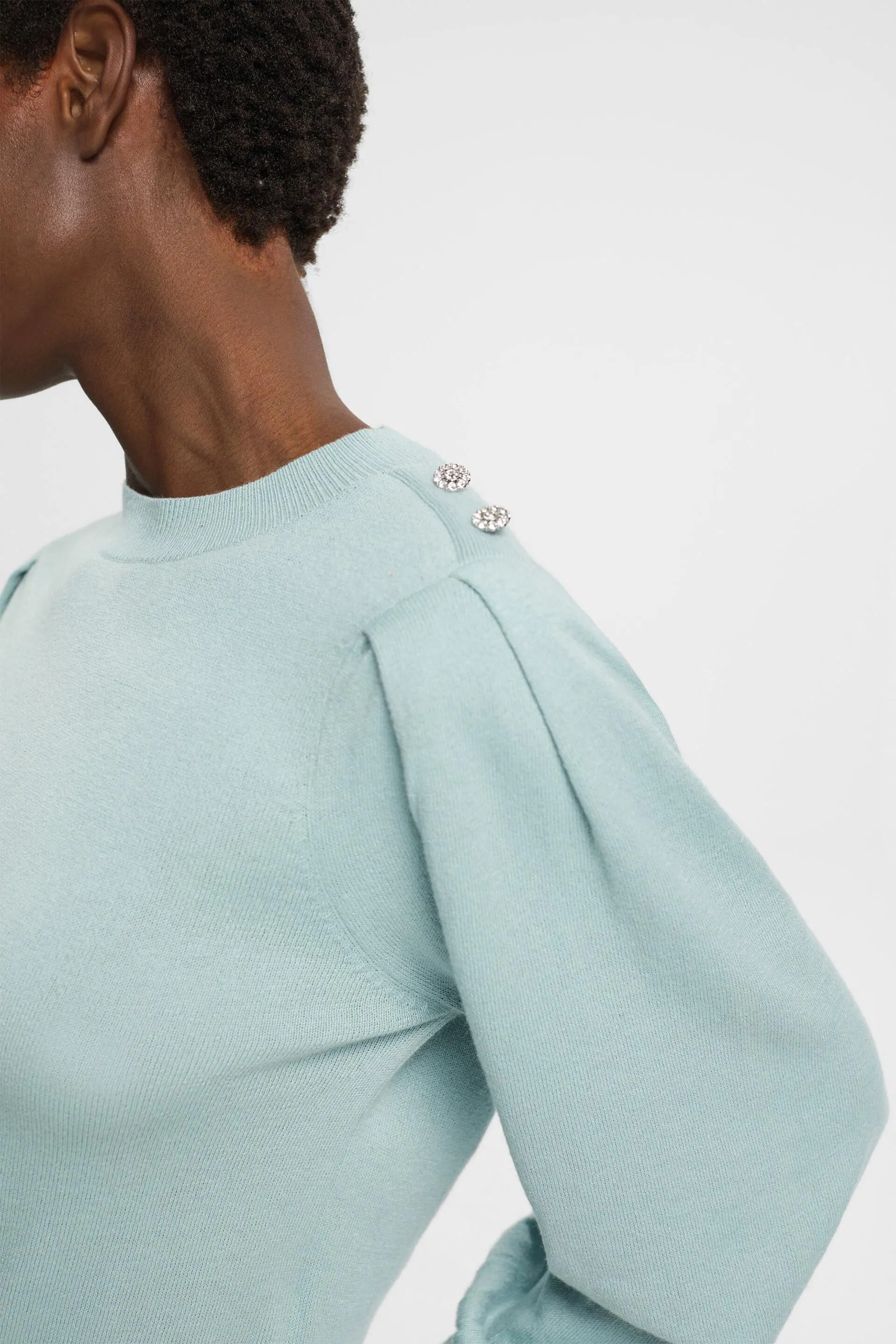 Jersey con botones estilo joya