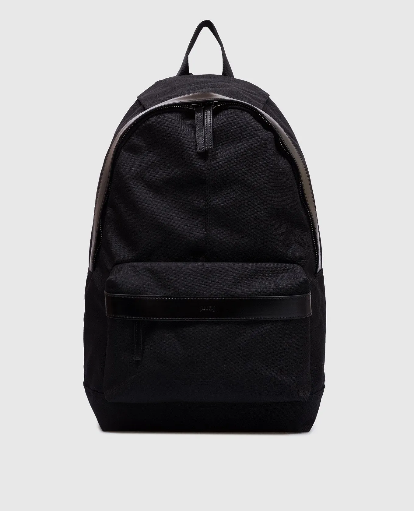 Juun.j Black backpack with embossed logo