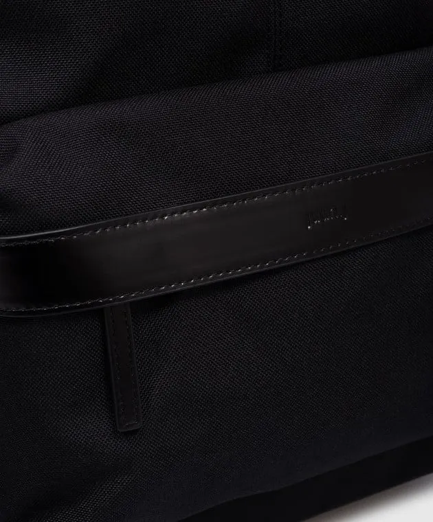 Juun.j Black backpack with embossed logo