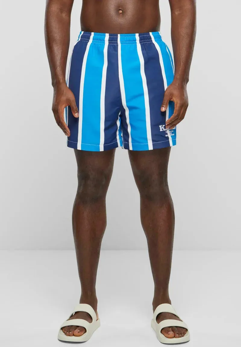 karl kani bermuda bañador retro stripes board aqua