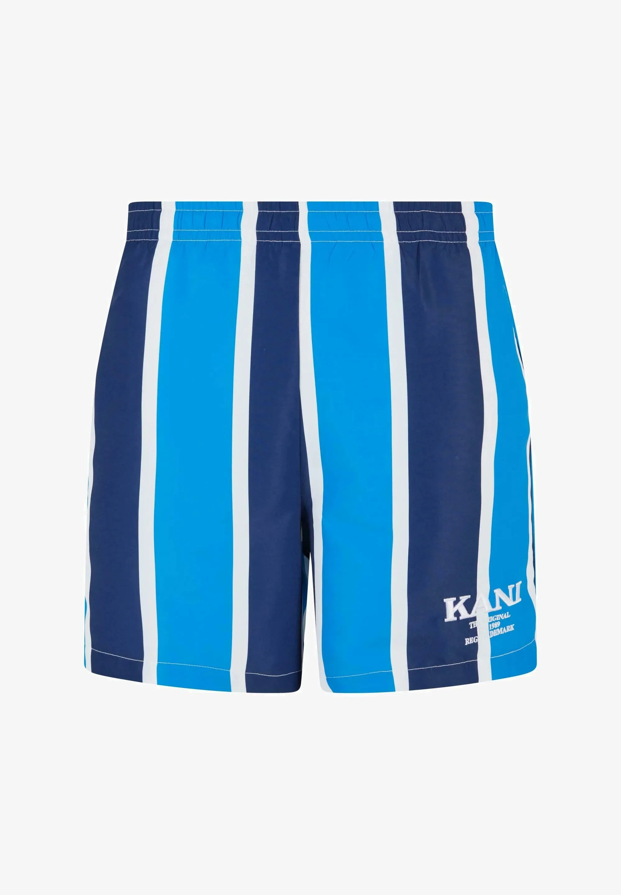 karl kani bermuda bañador retro stripes board aqua