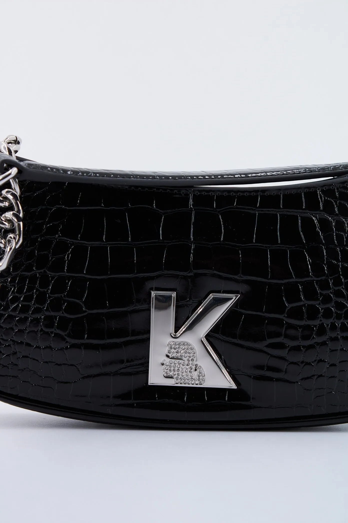 KARL LAGERFELD KAMEO SHOULDERBAG CROC