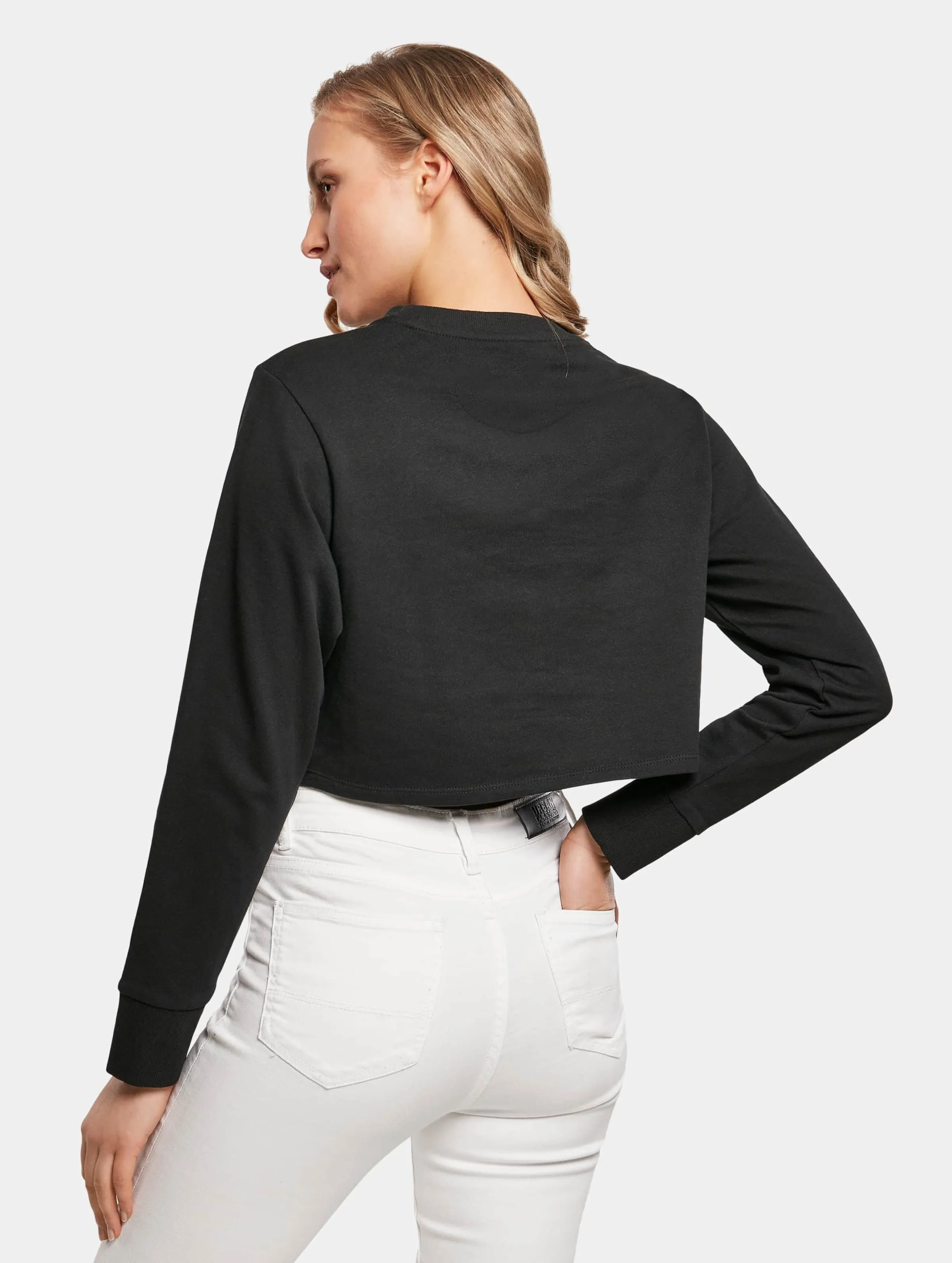 Ladies Terry Cropped Crew