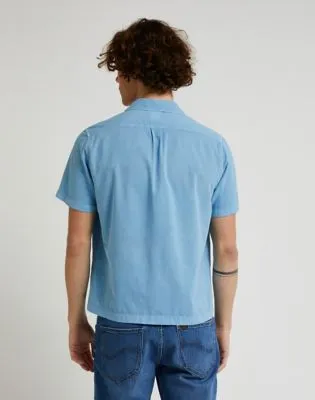 Lee Short Sve Resort Shirt "Shasta Blue"