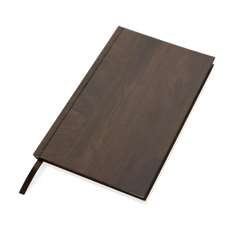 Libreta A5 con estampado de madera personalizada Kavana