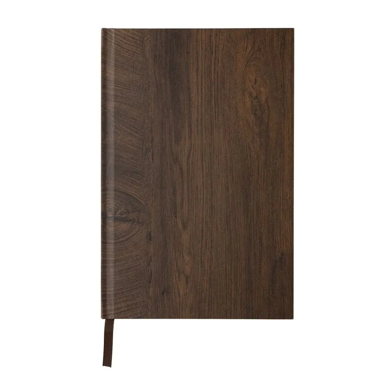 Libreta A5 con estampado de madera personalizada Kavana
