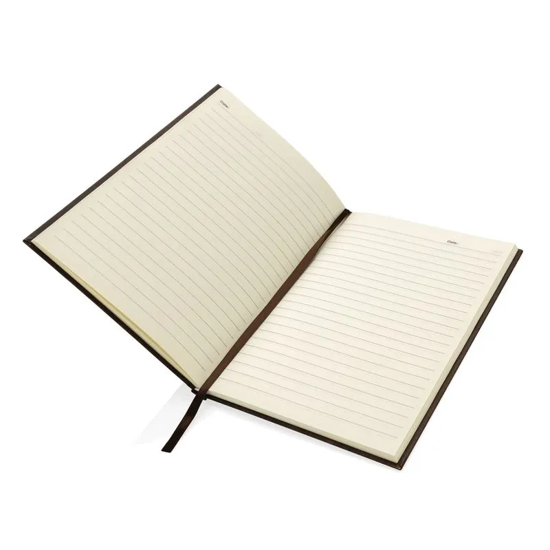 Libreta A5 con estampado de madera personalizada Kavana