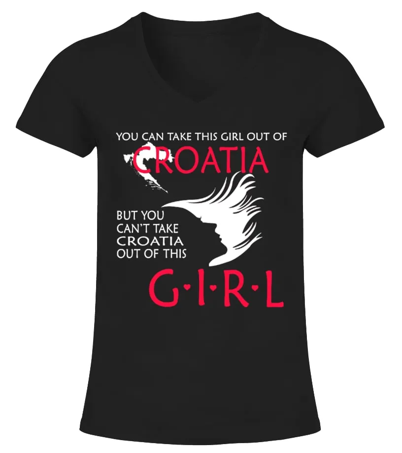LIMITED EDITION  CROATIAN GIRL CAMISETA CUELLO PICO MUJER