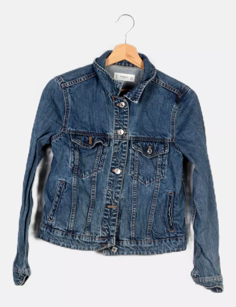 Mango Cazadora azul denim