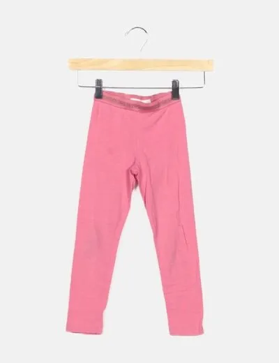 Mango Leggin rosa liso