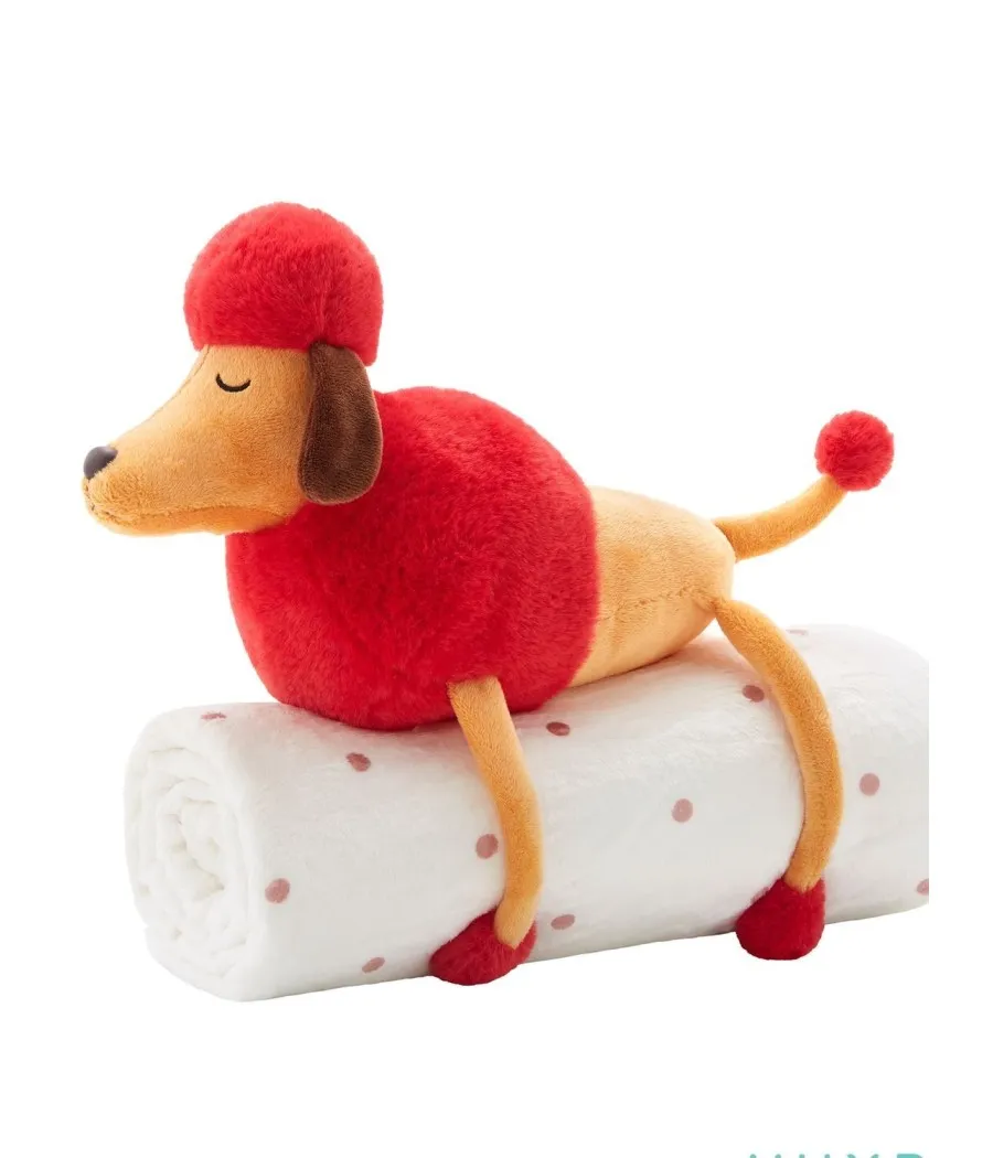 Manta Muydemi térmica Peluche Caniche coralina 100/130