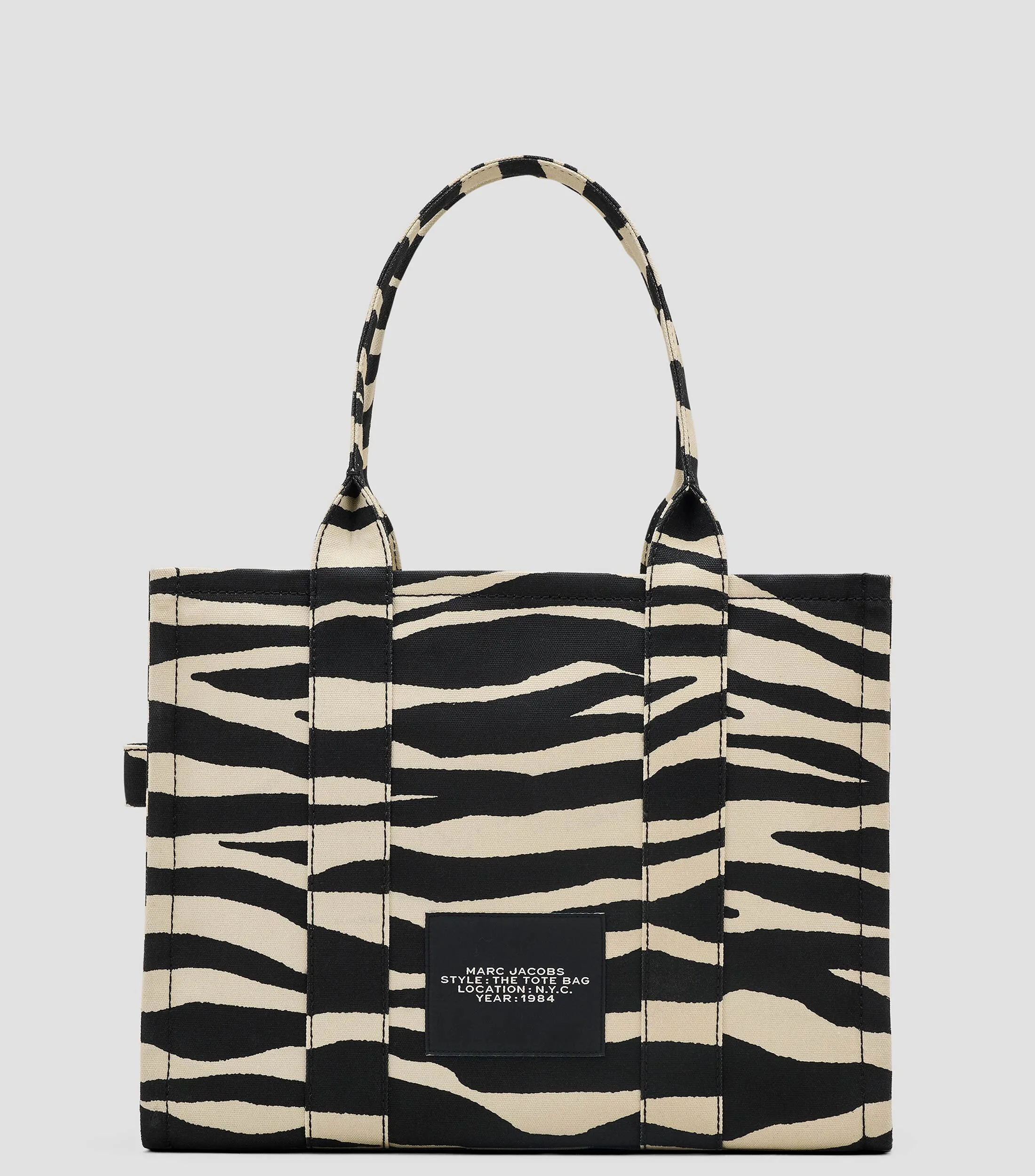 Marc Jacobs Bolso tote grande The Zebra Canvas Mujer