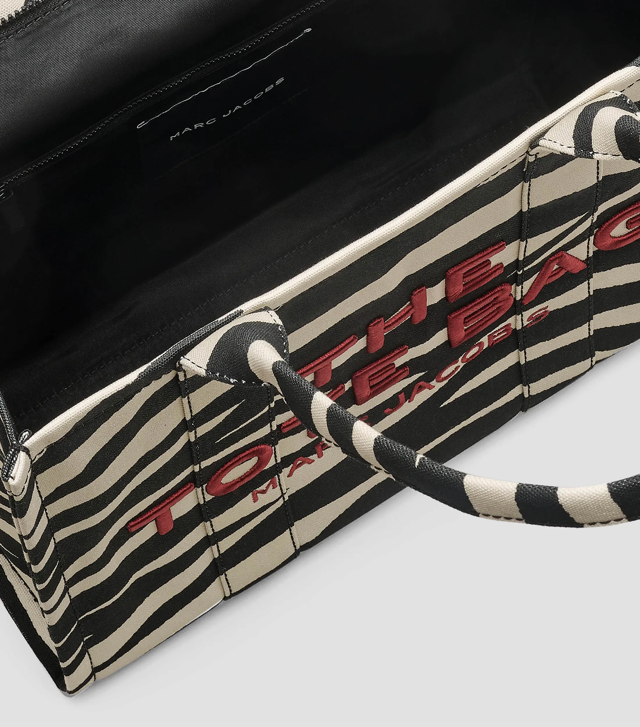 Marc Jacobs Bolso tote grande The Zebra Canvas Mujer