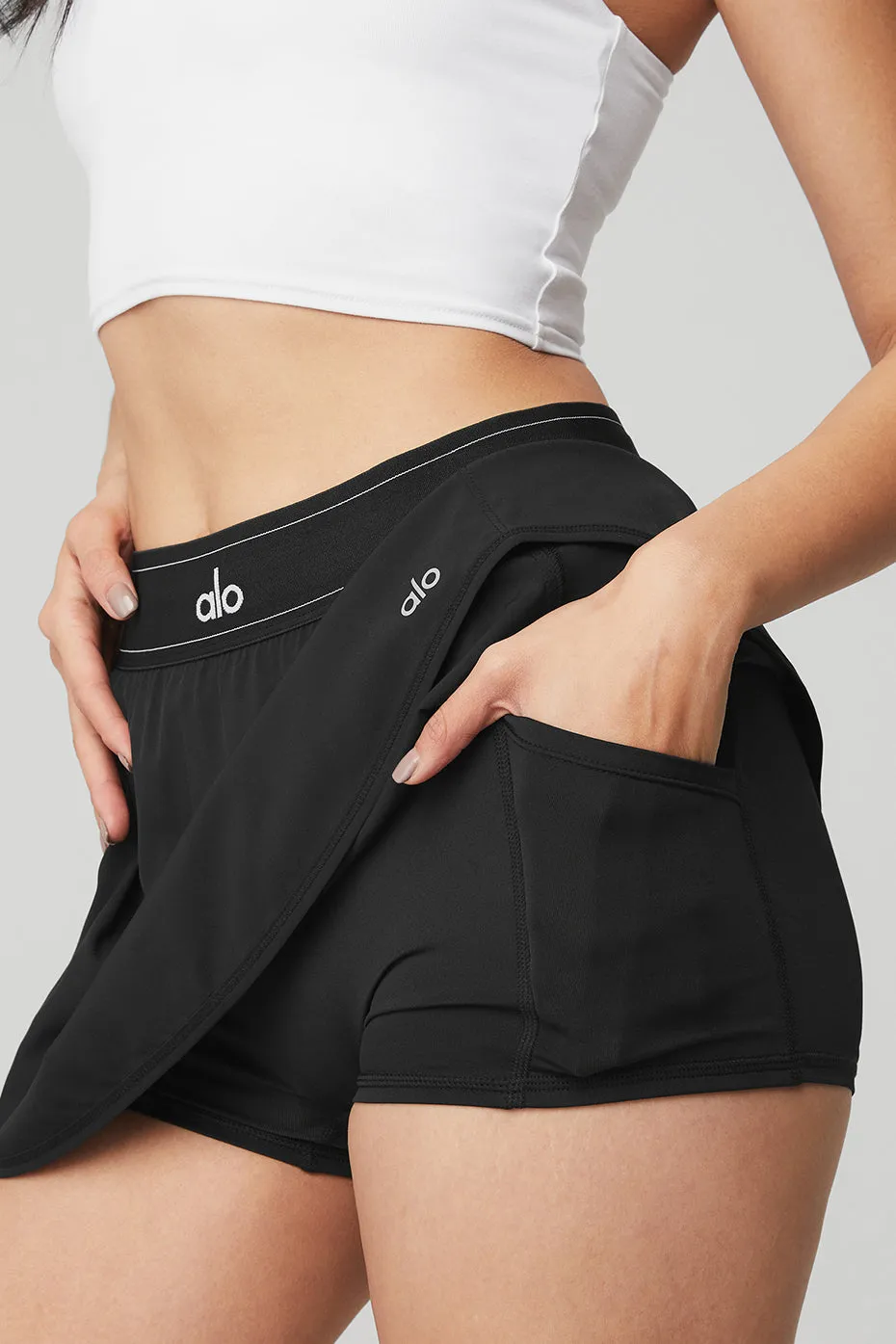 MATCH POINT TENNIS SKIRT  BLACK