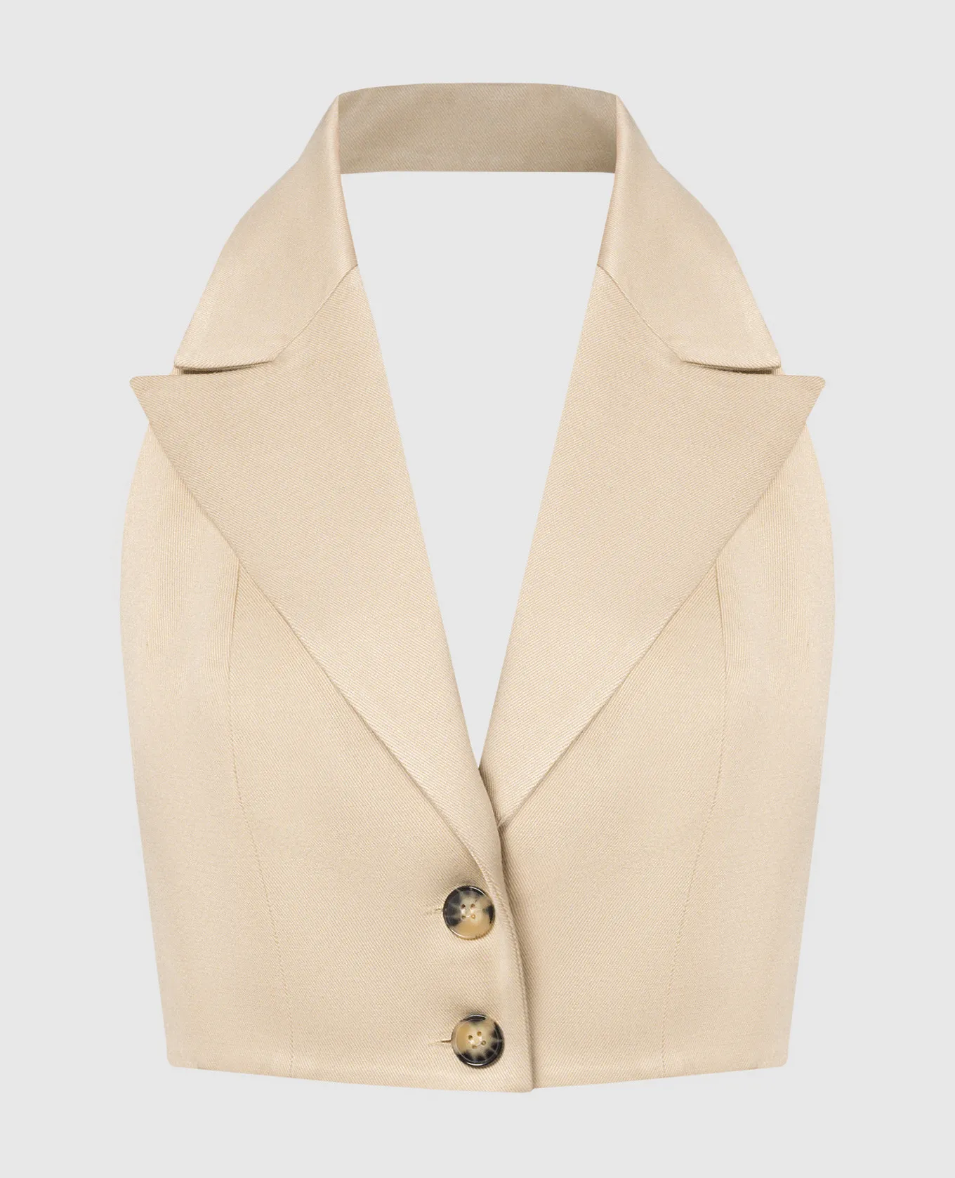 Materiel Beige vest with linen