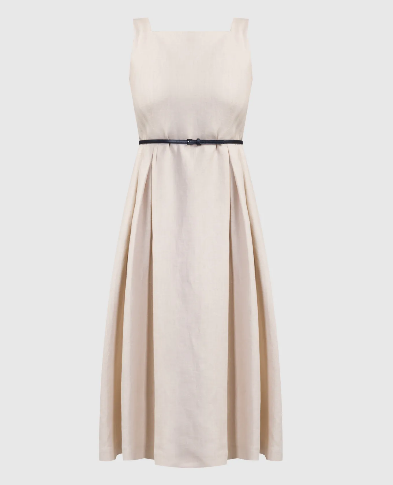 Max Mara CIPRO beige linen dress