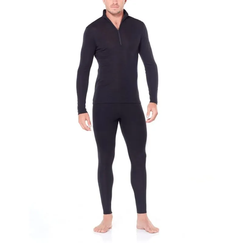 Mens Base coat 175 Todos los días Icebreaker Leggings (negro / monzón)