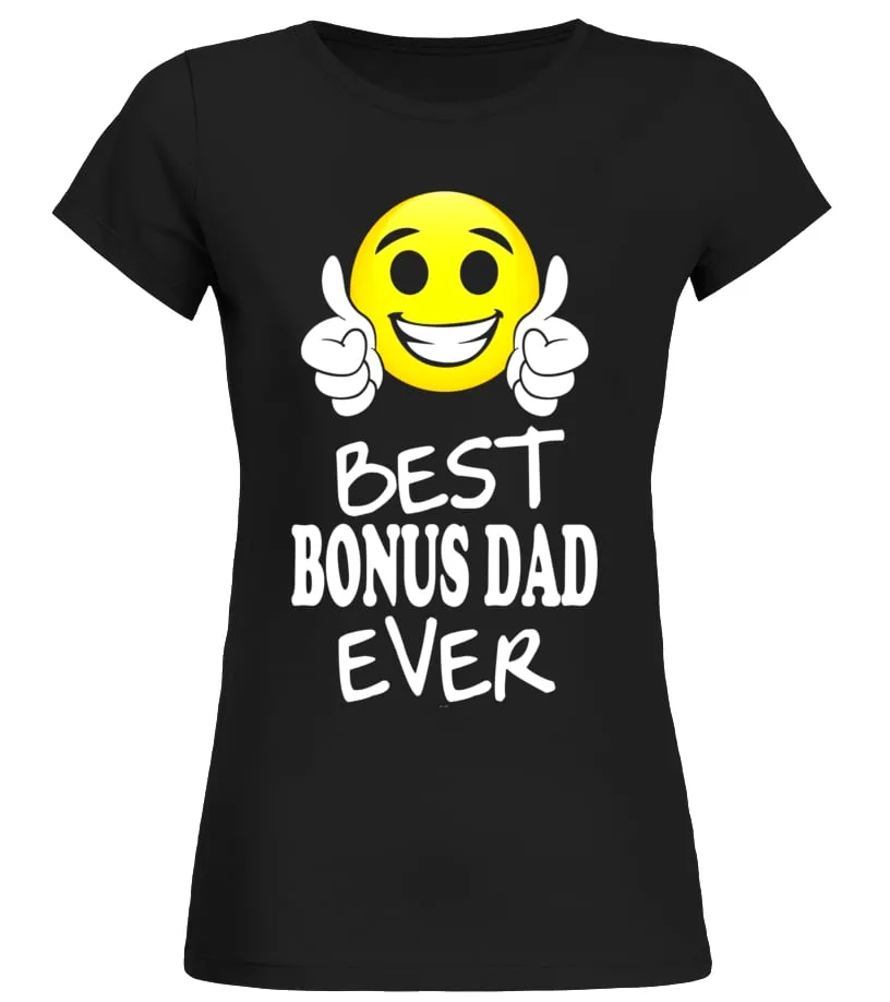 MENS EMOJI BONUS DAD FATHERS DAY GIFTS FROM WIFE DAUGHTER SON TEE  LIMITED EDITION CAMISETA CUELLO REDONDO MUJER