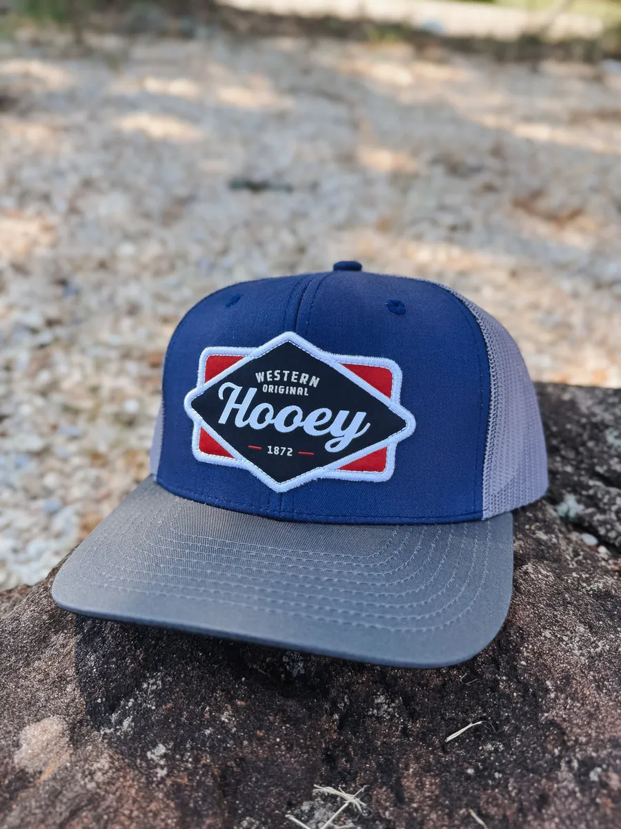 MEN'S HOOEY DIAMOND NAVY/RED/WHITE PATCH CAP