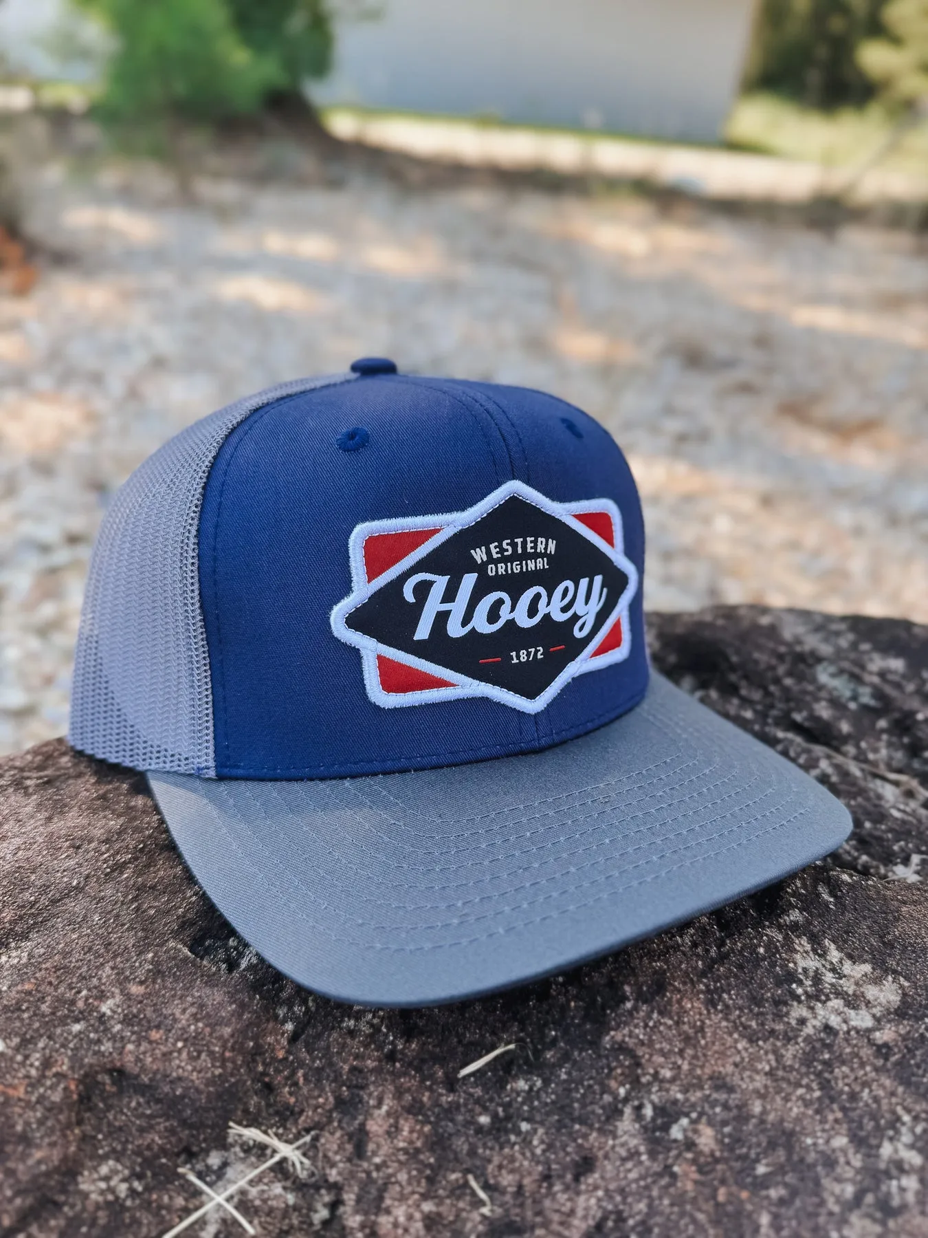 MEN'S HOOEY DIAMOND NAVY/RED/WHITE PATCH CAP