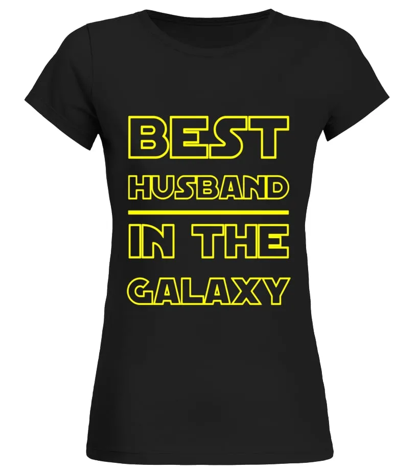 MENS MENS BEST HUSBAND IN THE GALAXY FUNNY TEE COOL FATHER'S DAY  LIMITED EDITION CAMISETA CUELLO REDONDO MUJER