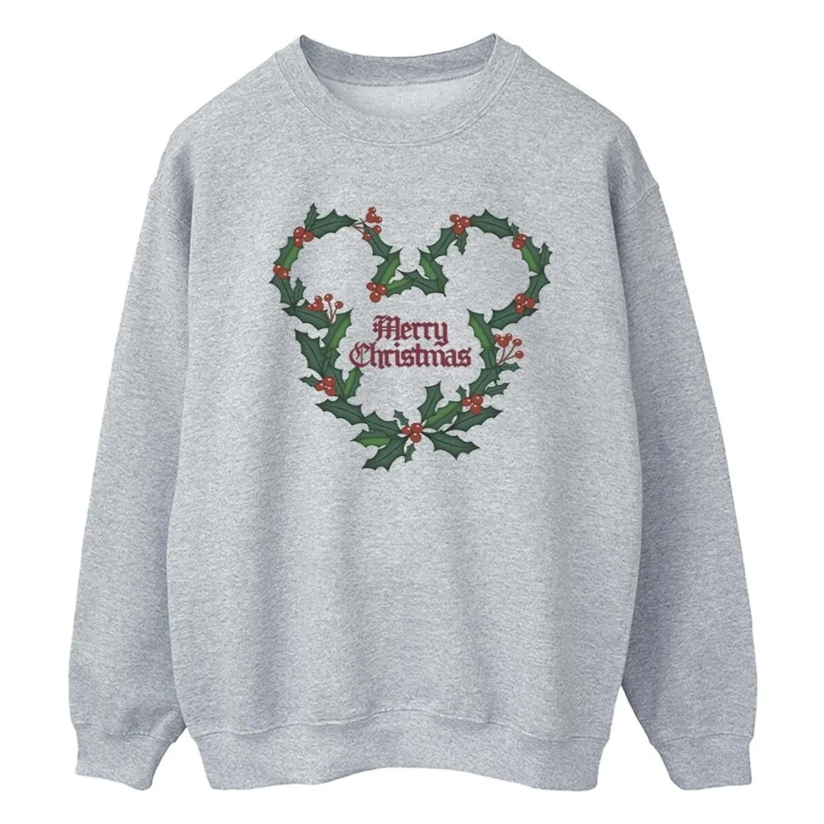 Mickey Mouse Merry Christmas Holly