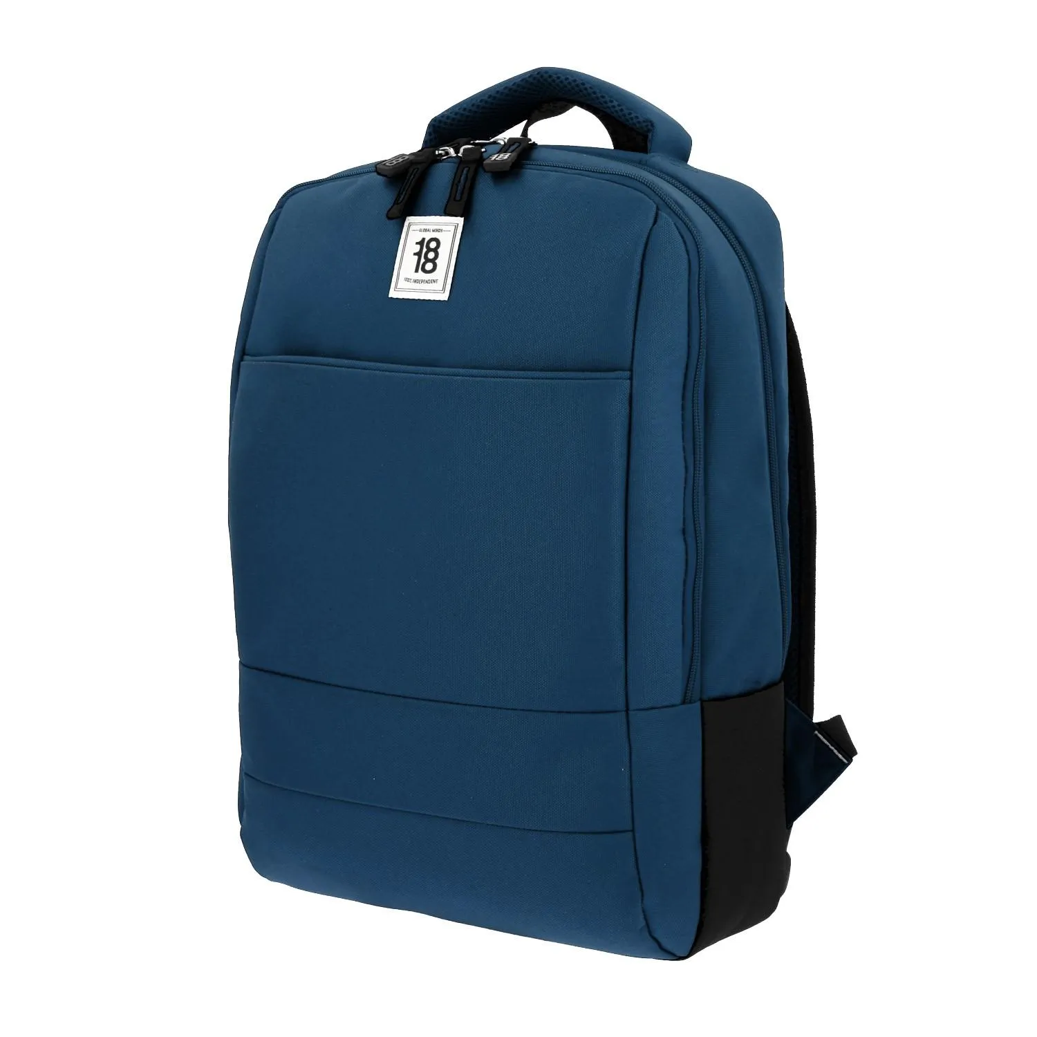Mochila Grande 1818 Unisex Wynn Azul Con Porta Laptop De Hasta 15.