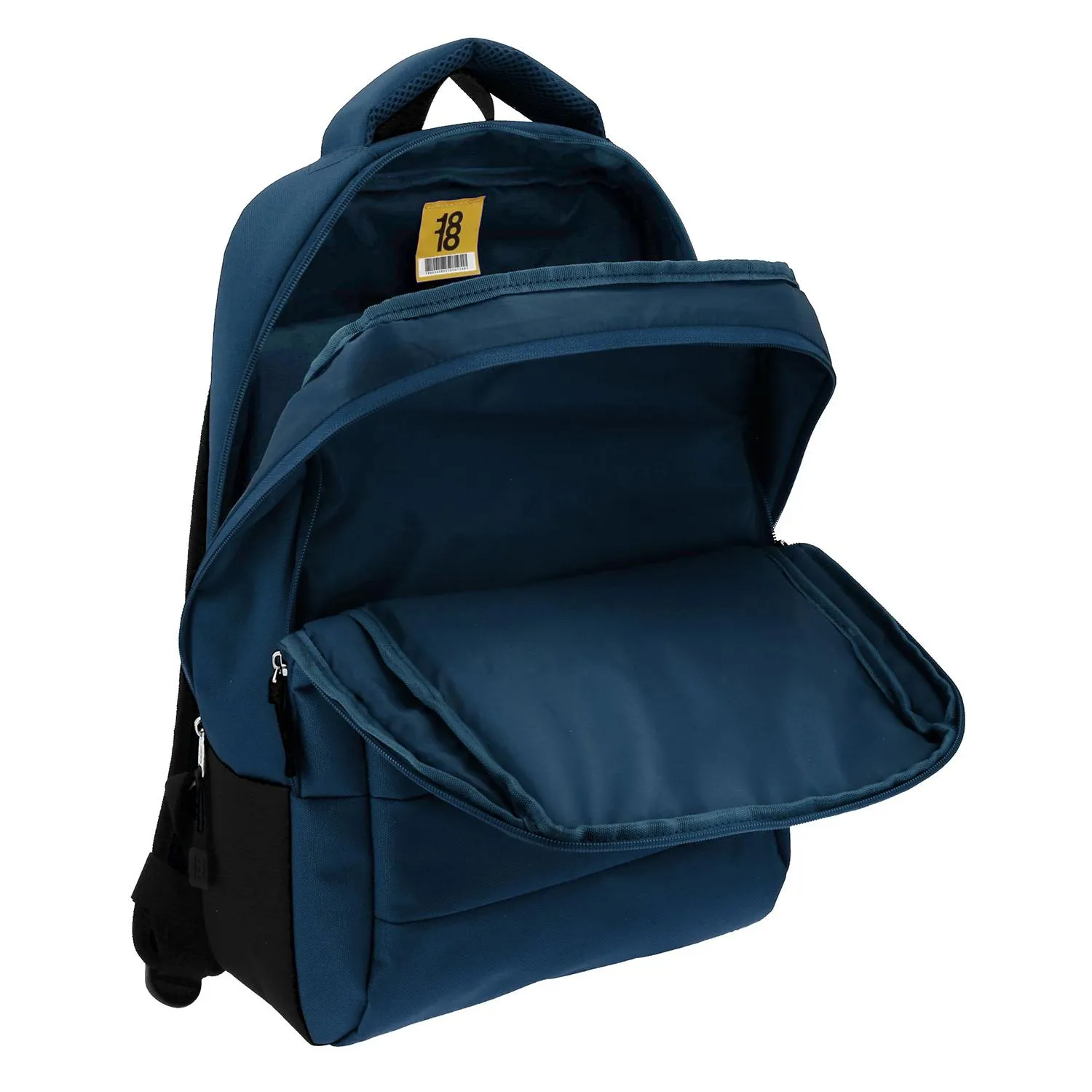 Mochila Grande 1818 Unisex Wynn Azul Con Porta Laptop De Hasta 15.