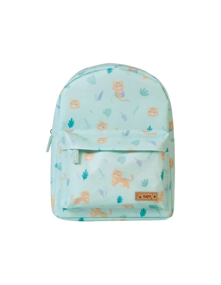 MOCHILA INFANTIL "JUNGLE CHEETAHS" VERDE CAZA SARO