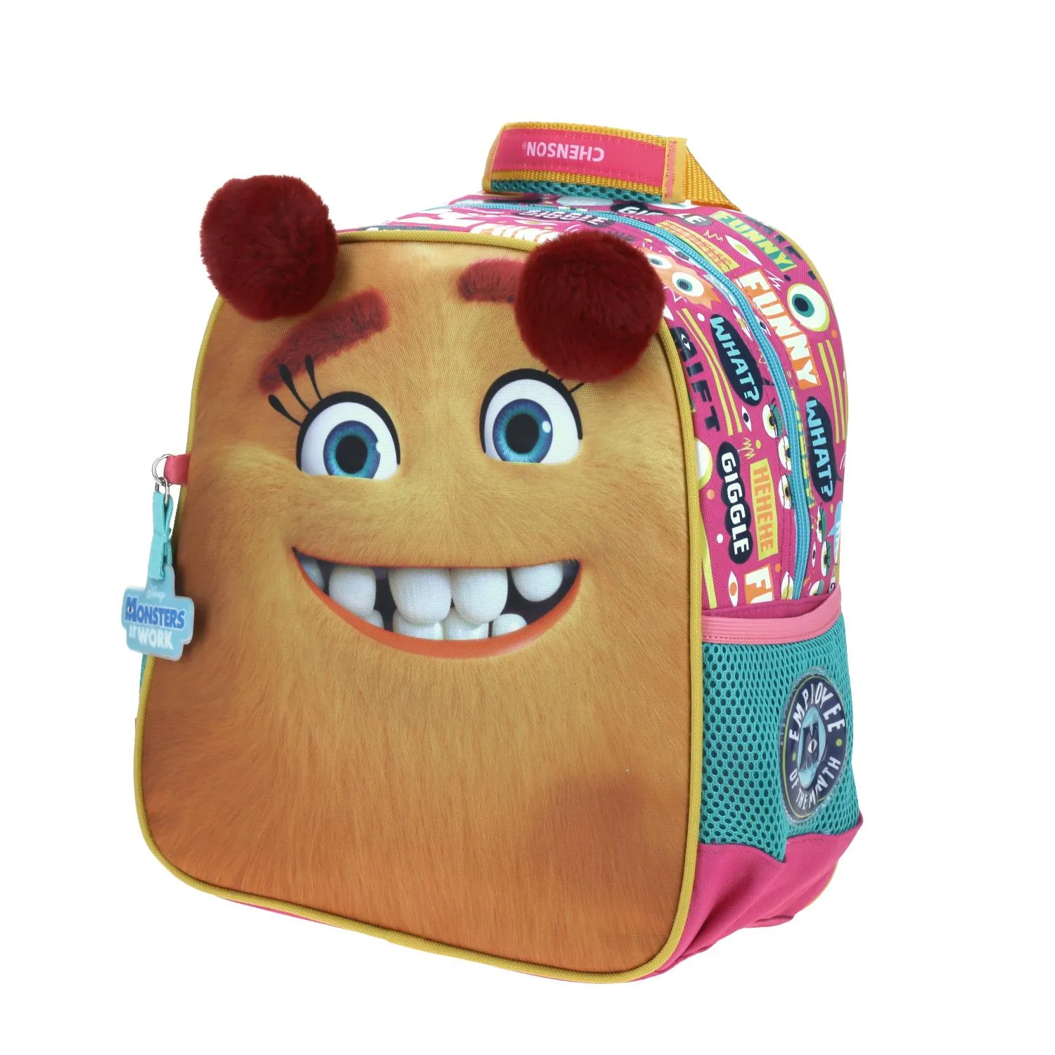 Mochila Mediano Rosa Chenson Monster at Work Kinder Gismo para nia