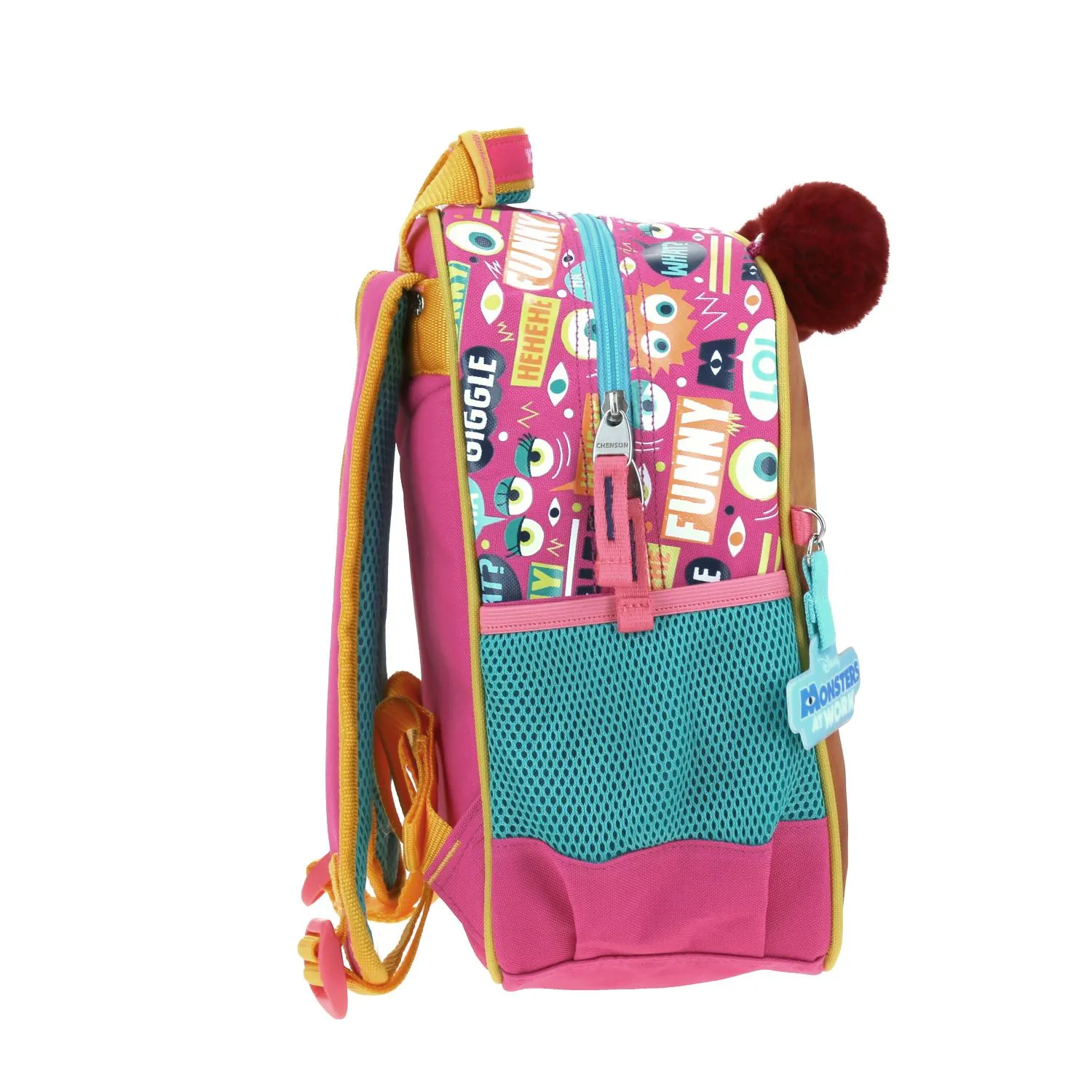 Mochila Mediano Rosa Chenson Monster at Work Kinder Gismo para nia