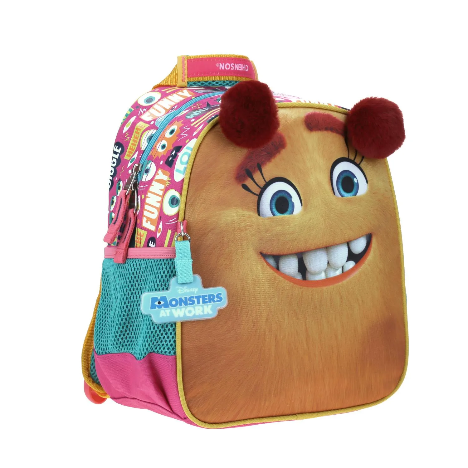 Mochila Mediano Rosa Chenson Monster at Work Kinder Gismo para nia