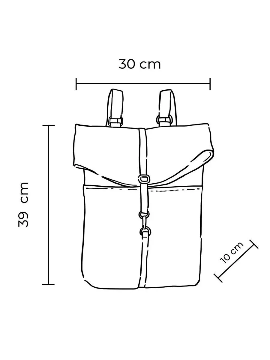 Mochila reciclada impermeable negra