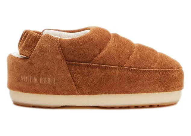Moon Boot Evolution Suede Sandal Tan