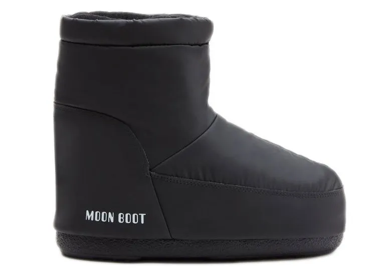 Moon Boot No Lace Rubber Boot Black