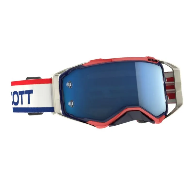 Máscara MTB Scott Máscara Prospect (Retro Blanco Azul)