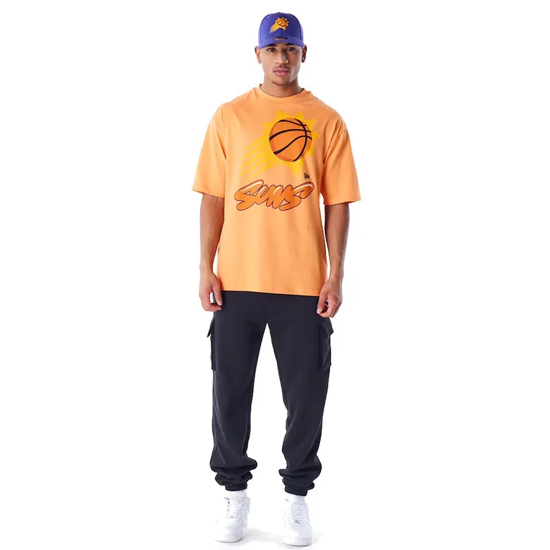 NEW ERA NBA PHOENIX SUNS WORDMARK ORANGE OVERSIZED TSHIRT
