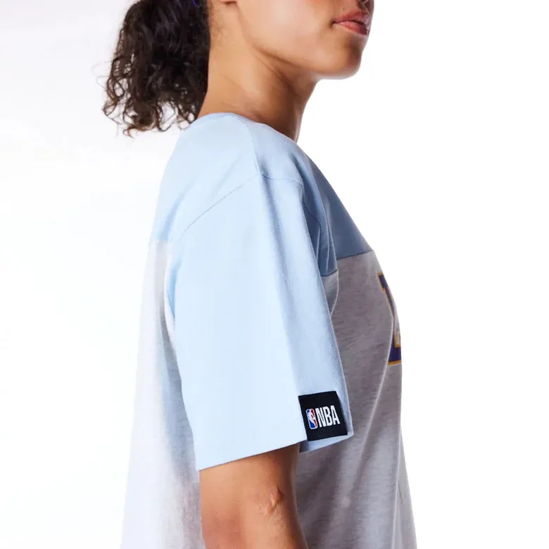 NEW ERA WOMENS NBA LA LAKERS OVERSIZED TSHIRT "PASTEL BLUE"