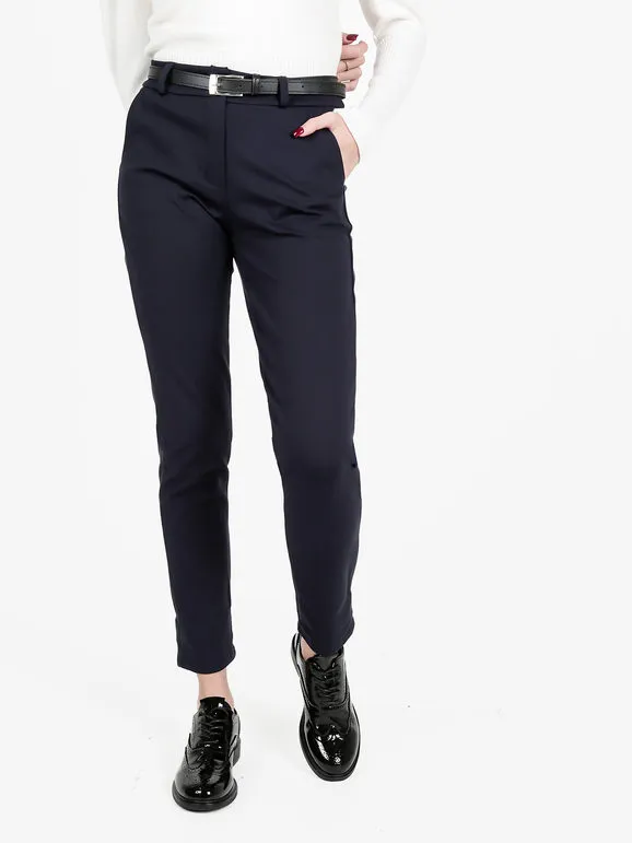 New Gj Pantalón de mujer con cinturón.