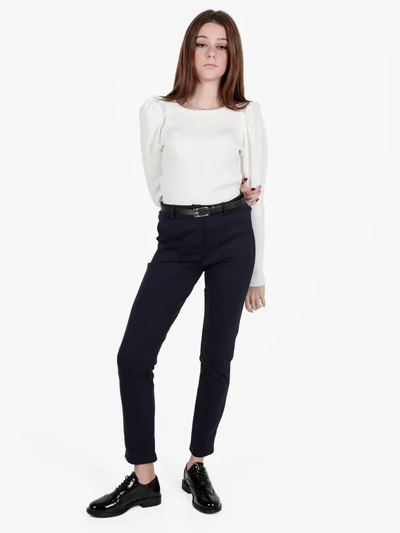 New Gj Pantalón de mujer con cinturón.