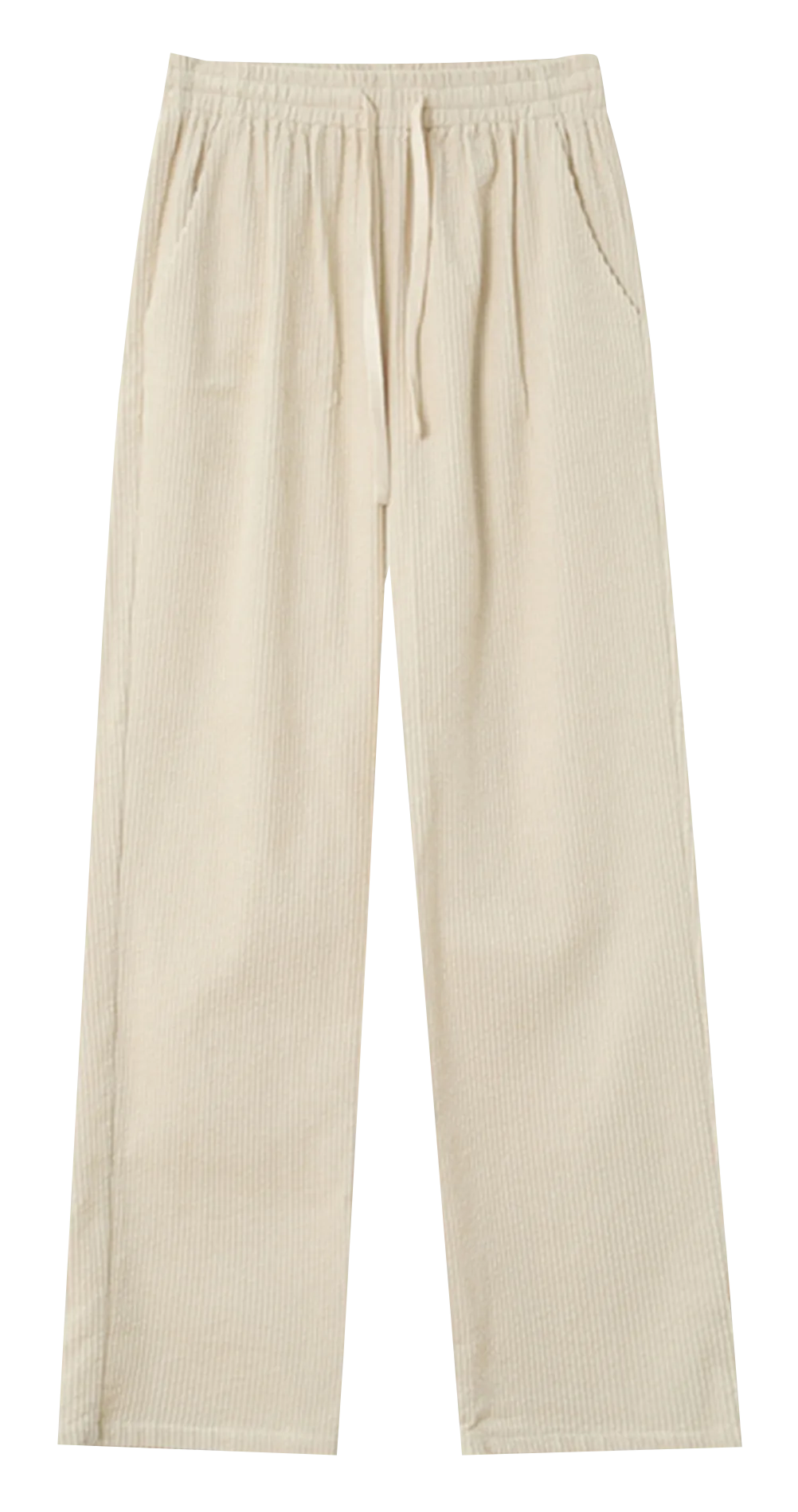 NICOLAS  PANTALóN CHINO RECTO DE PANA EN BLANCO