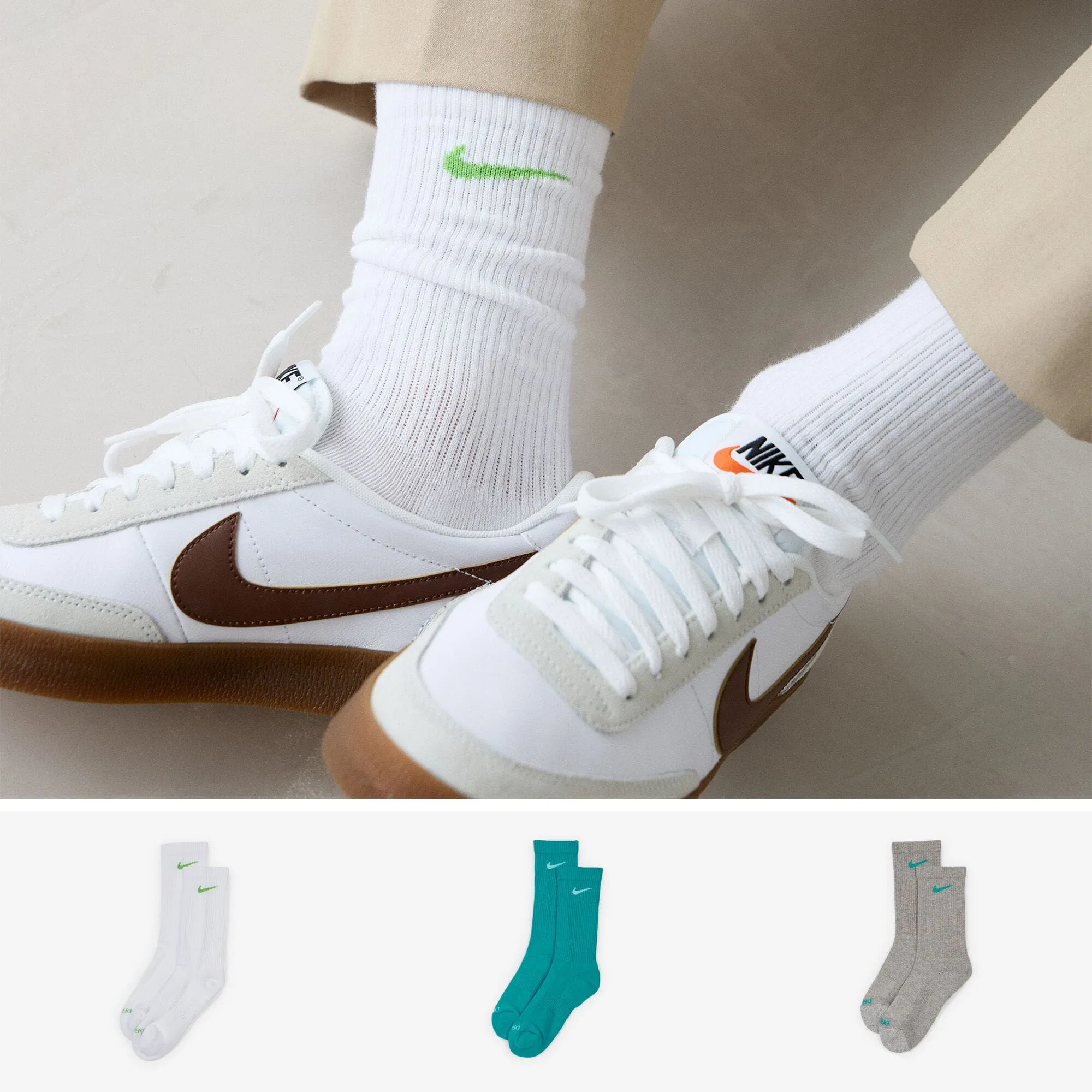 NIKE CHAUSSETTES X3 CREW SOLID COLOR