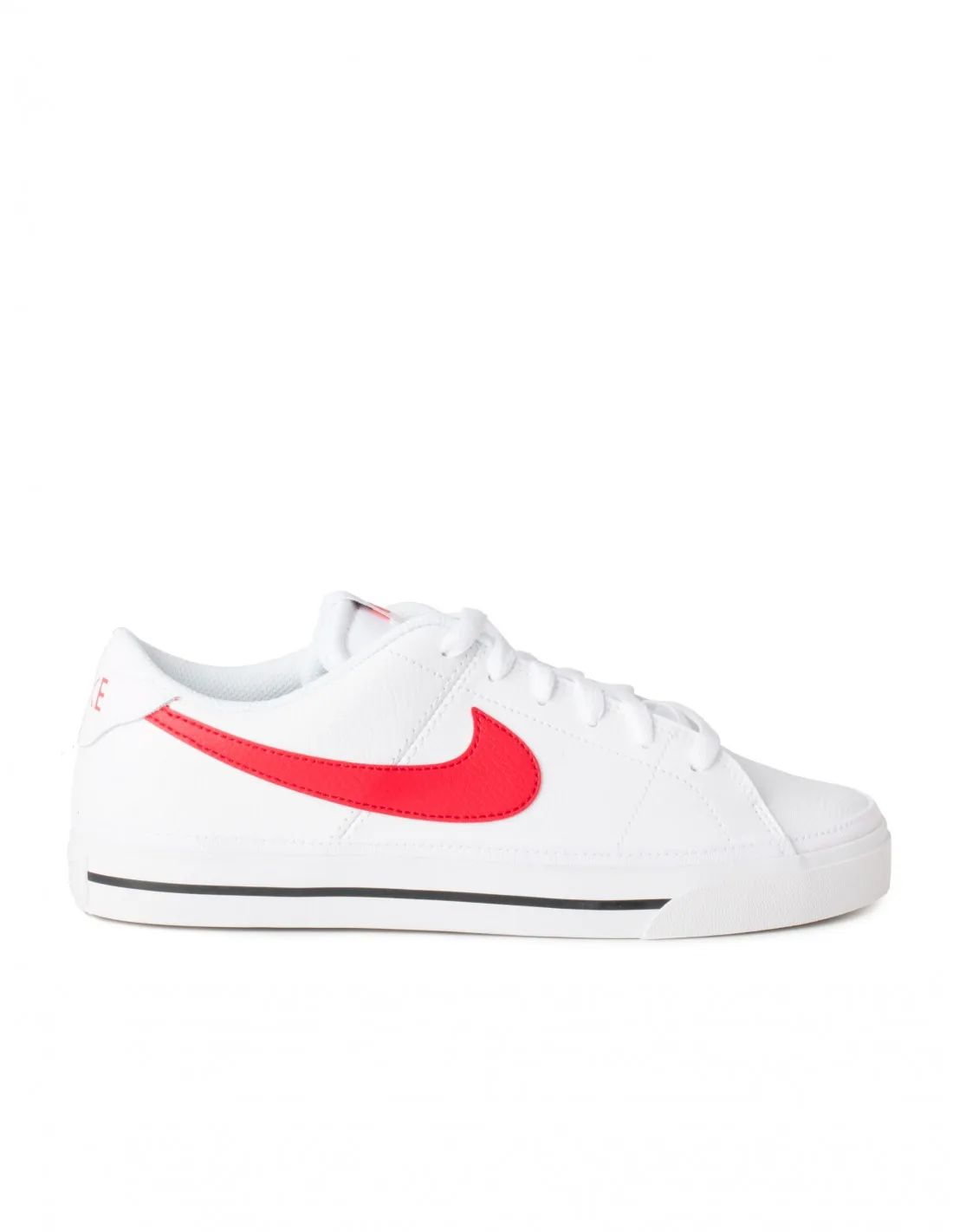 NIKE Court Legacy Blancas Logo Rojo Hombre