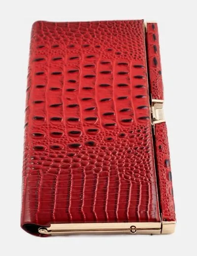NoName Bolso de mano animal print rojo