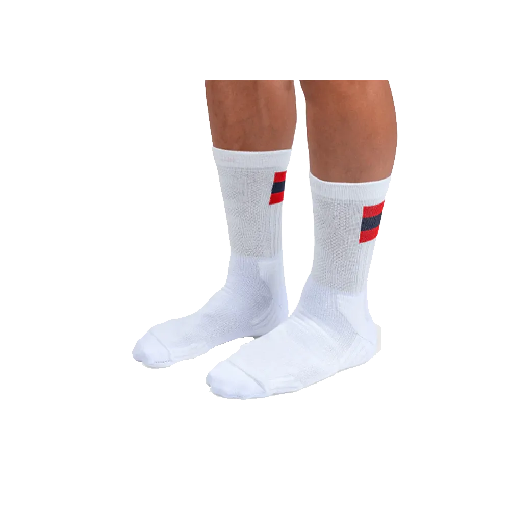 On Shoes Tennis Socks White Red 376.00884