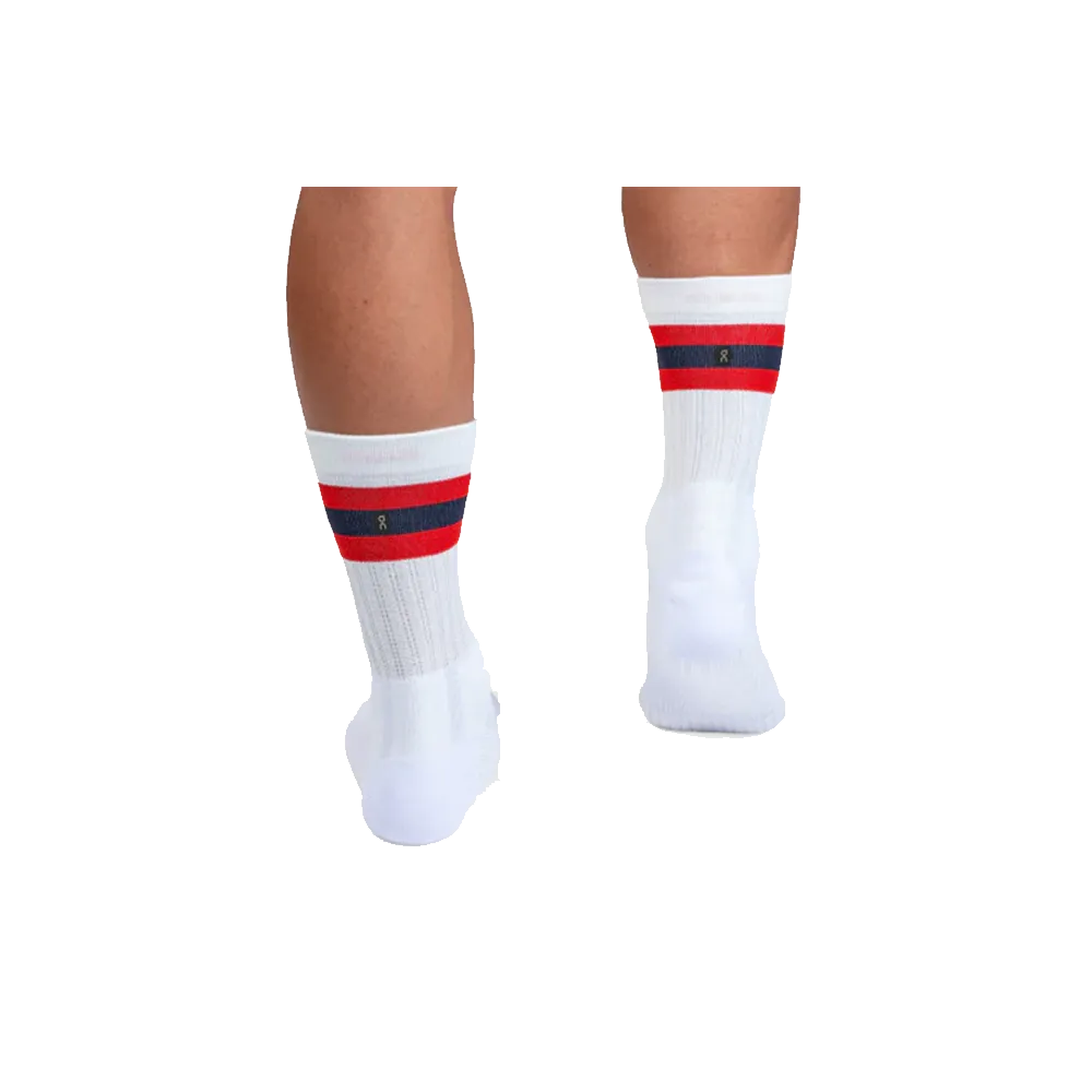 On Shoes Tennis Socks White Red 376.00884