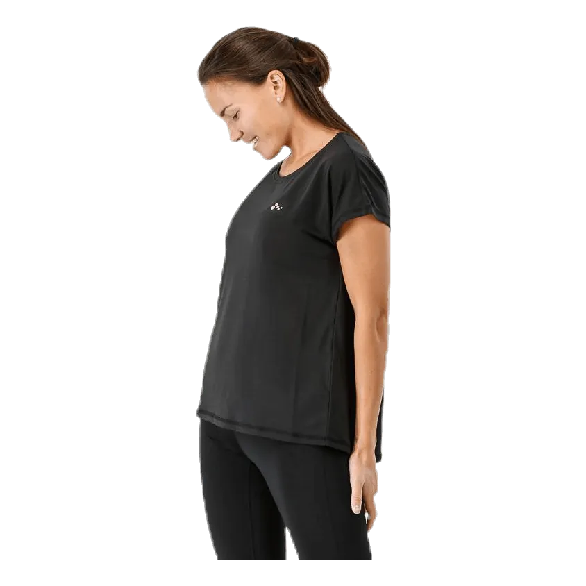 Only Play Aubree Ss Loose Training Tee Black