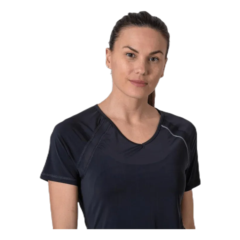 ONLY PLAY PERFORMANCE TRAINING SS VNECK  TEE BLACK