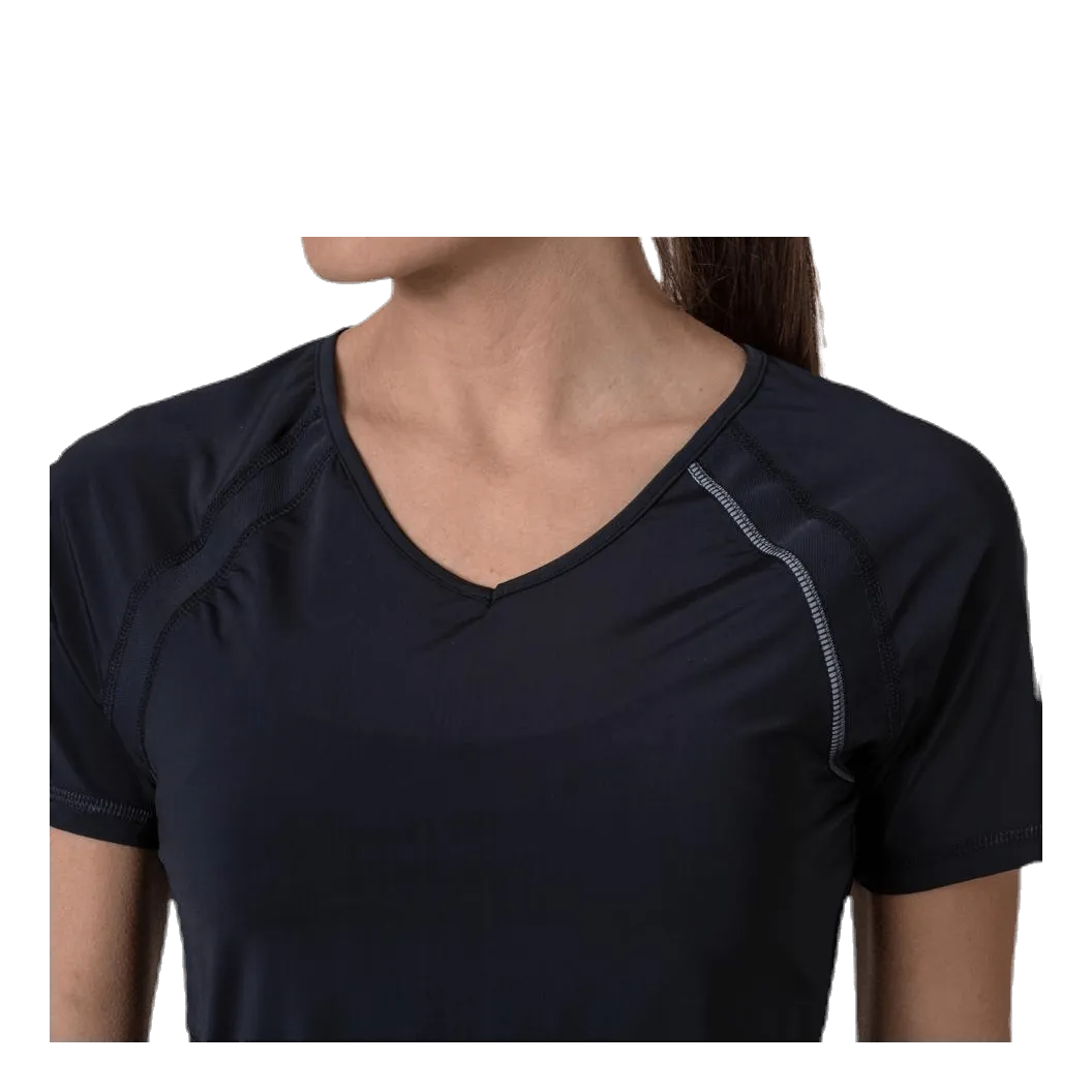 ONLY PLAY PERFORMANCE TRAINING SS VNECK  TEE BLACK